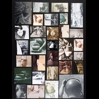 Collage VIII of XXII
Medium: Leporello sculpture made up of 22 collages on archival mount board comprised of postcards, paper, card, photocopies. Dimension of Work: Leporello sculpture 700x37 cm;
each collage 50 X 37 cm.
© Alinka Echeverría, 2015