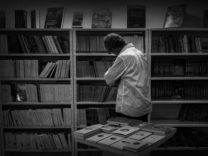 Rincón de la librería Noctua en Caracas, Venezuela