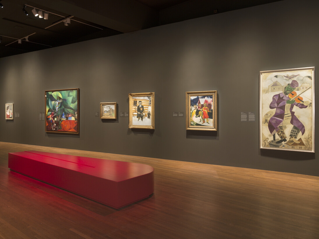 Chagall: Colour And Music, Exhibition view. Courtesy of The Montreal Museum of Fine Arts 
