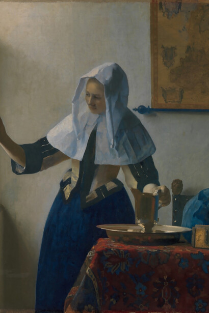 Johannes Vermeer, "Young Woman with a Water Pitcher", (1662)