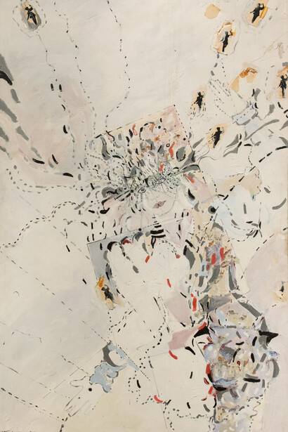 Colette Lumiere, Self-portrait in beautiful dreamer uniform (detail), 1983. Courtesy of Company Gallery