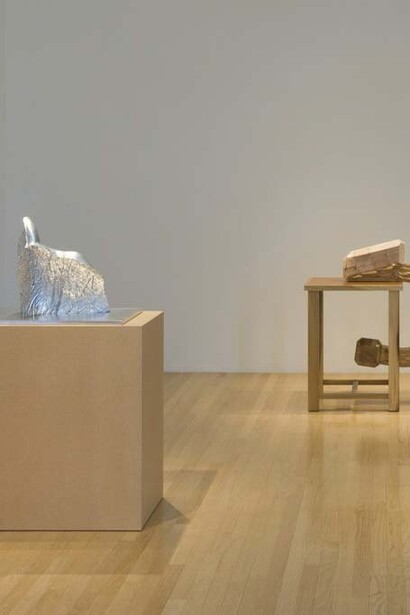 Richard Deacon and Sui Jianguo. Courtesy of L.A. Louver