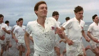 Fotograma de la película «Carros de fuego» (1981) cuya banda sonora fue compuesta por Vangelis