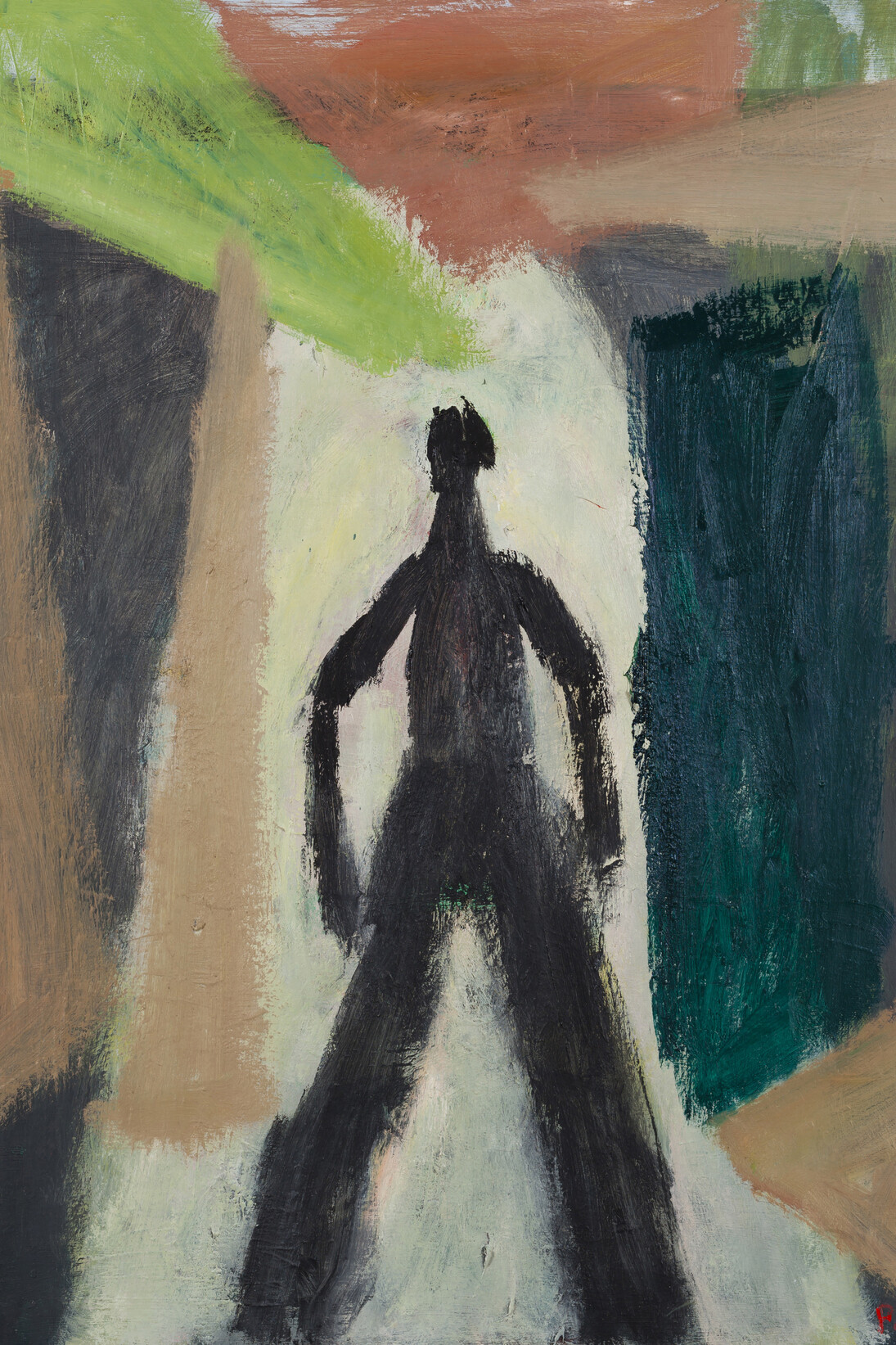 Paul Housley, Studio Shadow, 2015, Oil on Canvas, 76 x 61 cm, framed: 78,5 x 63,5 x 4 cm