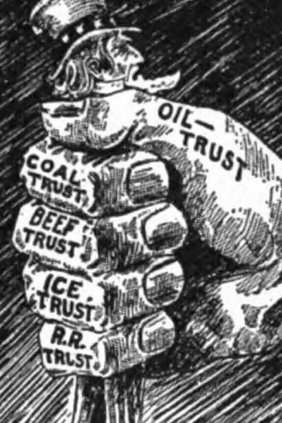Cartoon published in Arena Magazine 35, 1906