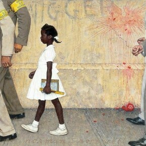 Norman Rockwell. The Problem We All Live With. Story illustration for Look, January 14, 1964. © Norman Rockwell Family Agency. All rights reserved. Norman Rockwell Museum Collections