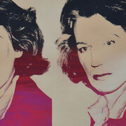 Andy Warhol, Mildred Scheel, 1980, serigrafia su carta, 91.4x11.9 cm