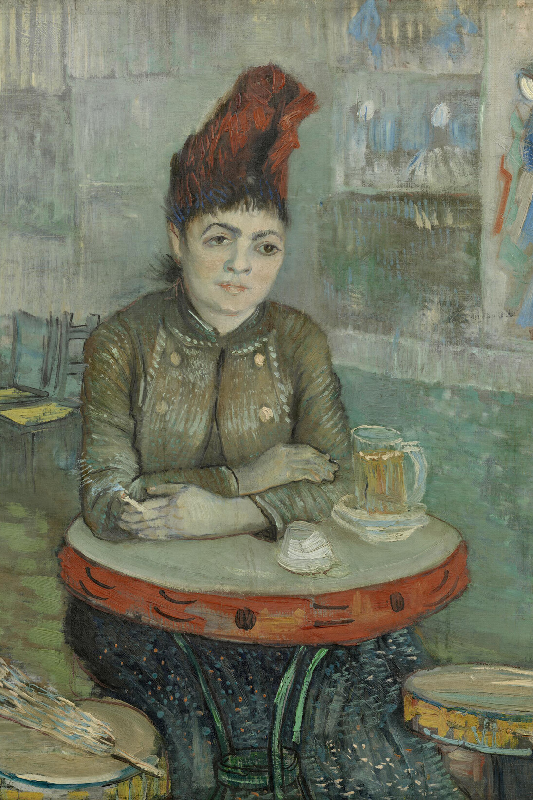Vincent van Gogh, In the Café: Agostina Segatori in Le Tambourin., 1887, oil on canvas, 21 ¾ × 18 ¼ in., Amsterdam, Van Gogh Museum (Vincent van Gogh Foundation)