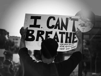 Protests against racism calling for justice for George Floyd 