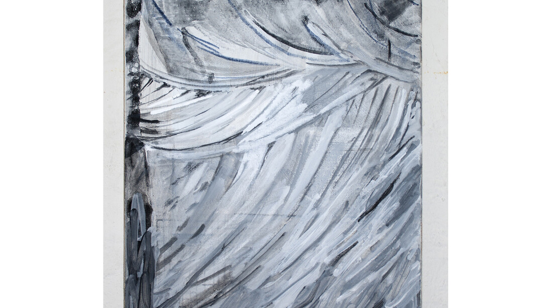 Tobias Buckel, Caché, 2015, acrylics, glue on canvas, 50 x 40 cm © Peter von Kant and the artist