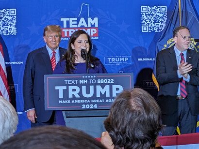 Asamblea a favor de Donald Trump. Centro de conferencias Grappone in Concord, New Hampshire, enero de 2024, EUA
Al ganar Trump, los líderes europeos que afean a los que consideran sus enemigos, alaban a los ganadores