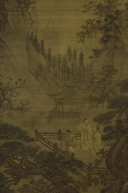 Xie Shichen, Poetic scenery of a cloudless vista, Ming (1368-1644). Courtesy of Shanghai Museum