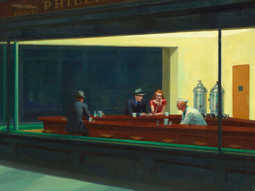 Edward Hopper, Nighthawks (detalle), 1942