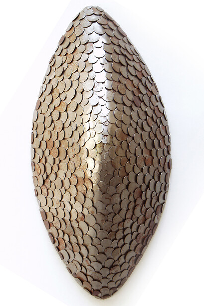 MAINOLFI, Paesaggi dorso, 2004-2005, ferro, 49x23x13 cm