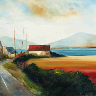 Padraig McCaul, Along the Atlantic Way, Oil on Canvas, 100 cm x 150 cm
