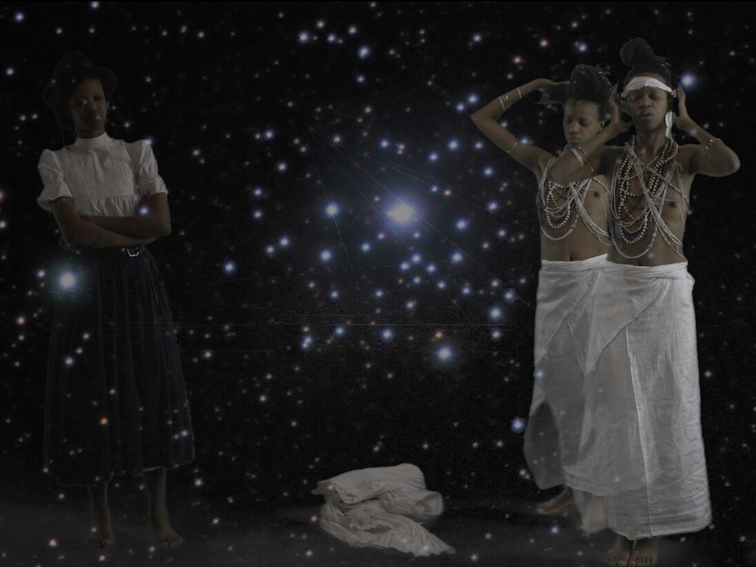 Kitso Lynn Lelliott, I was her and she was me and …video still). 1. Courtesy of Tiwani Contemporary