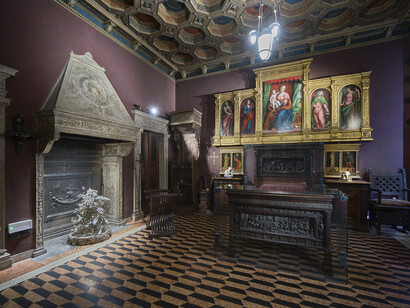 Works by Bertozzi & Casoni connect contemporary ceramics with the ornate interiors of Museo Bagatti Valsecchi, Museo Bagatti Valsecchi in Milan, Italy