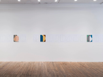 Ulrike Müller, Walkthrough, exhibition view. Courtesy of Hoffman Donahue Gallery