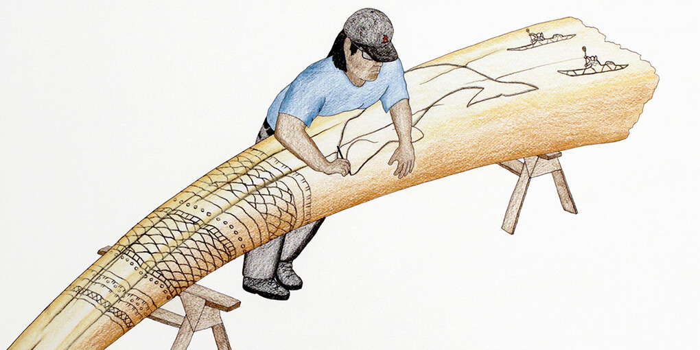 Kenojuak Ashevak & Tim Pitsiulak. Courtesy of AGH 