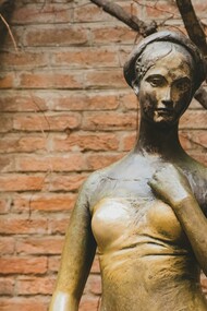 The statue of Juliet in Verona, Italy, a beloved tribute to Shakespeare’s heroine