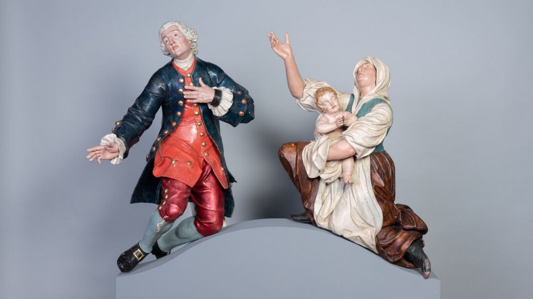 Joseph Holzinger, Nobleman in chains and mother with child, 1767. Courtesy of National Gallery of Slovenia