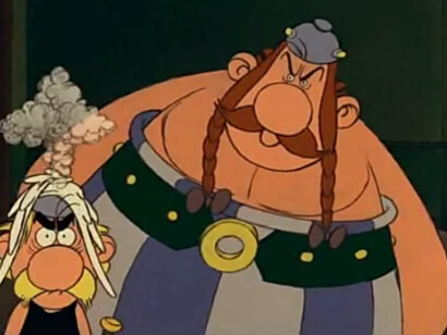 Asterix e Obelix um bocadinho zangados