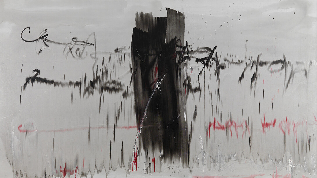 Jean Degottex, Aware I (détail), 1961. Avec l'aimable autorisation du Centre Pompidou Málaga