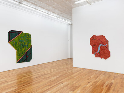 Teresa Baker, Mapping the territory, exhibition view. Courtesy of Broadway Gallery