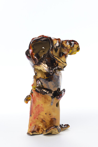 Hohota I, 2013
glazed ceramic
35.6 × 22.9 × 20.3 cm, 14 × 9 × 8 in.
Courtesy the Artist and Xavier Hufkens, Brussels
photo credit: Phoebe d’Heurle