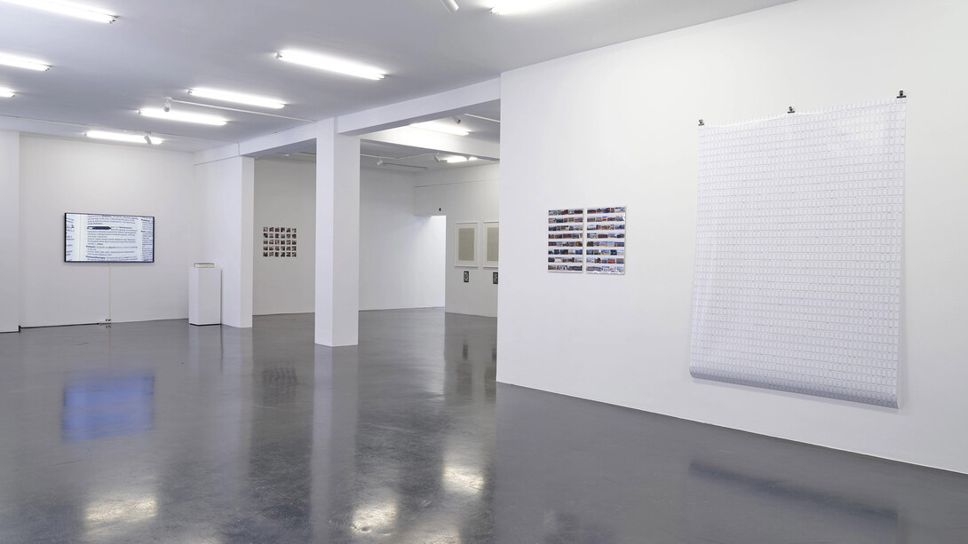 Anna Ridler, Trace remains, exhibition view. Courtesy of Galerie Nagel Draxler