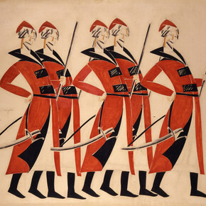 Vladimir Tatlin, Costume design for Life for the Tsar, 1913-1915, © A. A. Bakhrushin State Central Theatre Museum