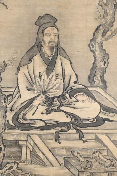 Confucius with his disciples Yanzi and Huizi at the Apricot Altar