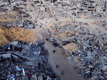 Ruinas en Gaza, sitio que se ha convertido en el epicentro visible de una crisis humanitaria que interpela a toda la comunidad internacional