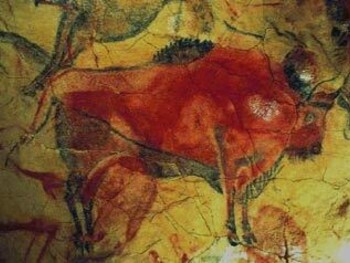 Bisonte de Altamira, paleolítico superior, oscila entre los 35.000 años y el 10.000 a. C. y supone la etapa final del Paleolítico, Cantabria, España