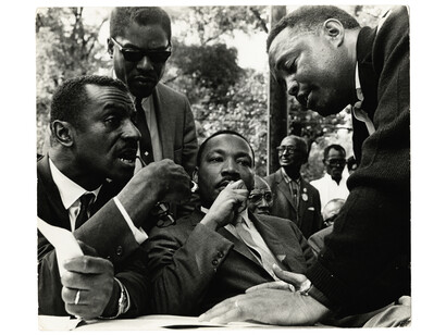 Bob Fitch, Martin L. King (Dr Martin Luther King Jr.), Birmingham, Alabama, United States of America, December 1965, Gelatin silver print, BS.2005.177499 / 106-364, The Black Star Collection, Ryerson Image Centre