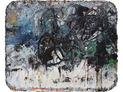 Su Dong Ping, 2014 No.10, 2014, Oil paint and mixed media on canvas, 152 x 181 cm
