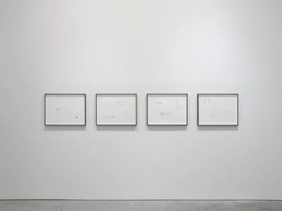 Raven Chacon, Scores for coming storms, exhibition view. Courtesy of Sikkema Malloy Jenkins