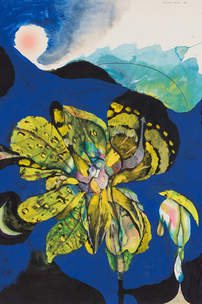 Arthur Okamura, Blue scents (detail), 1966. Courtesy of Paul Thiebaud Gallery