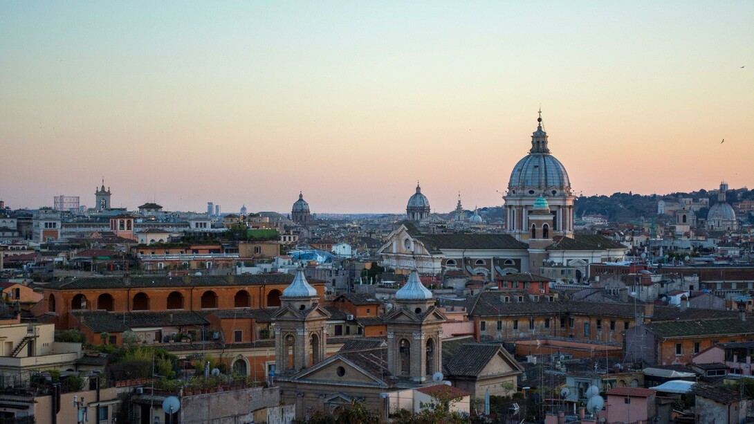 Rome at sunset