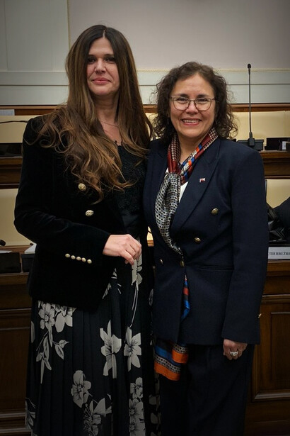 Majlinda Dodaj Capo Missione Ambasciata d'Albania presso la Santa Sede e l'Ordine di Malta e Patricia Araya Gutiérrez Ambasciatrice presso la Santa Sede e l'Ordine di Malta