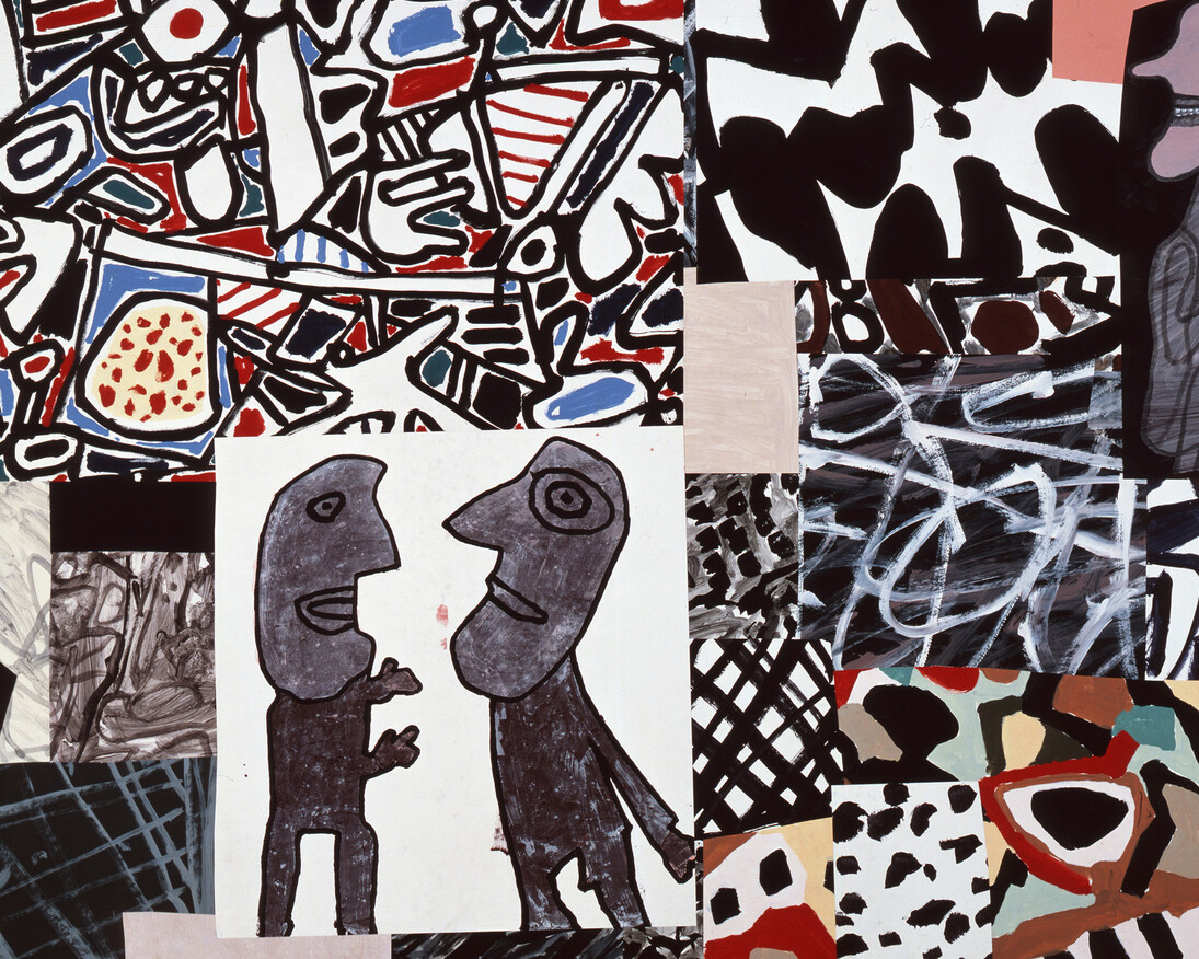 Jean Dubuffet, Les commentaires, May 24, 1978
acrylic on glued paper mounted on canvas (30 sections) 55-1/8" x 80-5/16" (140 cm x 204 cm)© ADAGP, Paris and DACS, London 2017