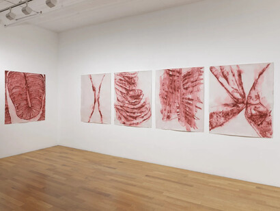 Whitney Oldenburg, Hardening the braces, exhibition view. Courtesy of Chart