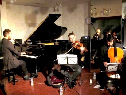 Renzo Rubino, Andrea Libero Cito and Andrea Beninati at Arai Piazza Studio , Tokyo c/o Renzo Rubino