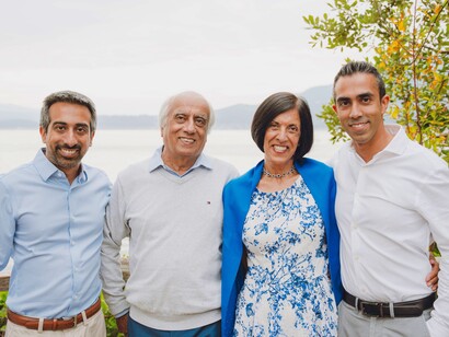 Familia imigrante fora de seu país