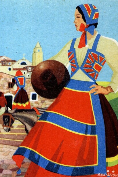 Bakisfigus, costumi sardi: Desulo