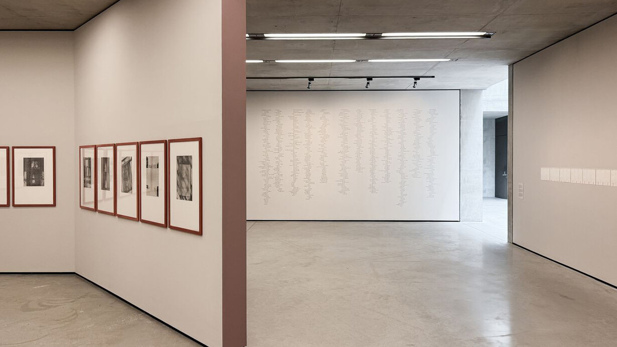 Jacqueline Mesmaeker, Secret outline, ausstellungsansicht. Mit freundlicher genehmigung der Generali Foundation