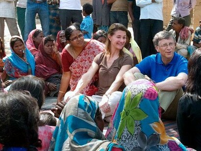 Bill and Melissa Gates in India