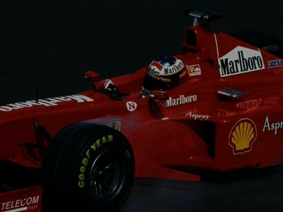 Michael Schumacher's Ferrari out for a spin