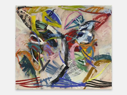 Xavier Baxter, We Can Do It, 2024, oil on canvas,
84 x 96 inches, 213 x 244 cm. Courtesy of the artist and The Hole