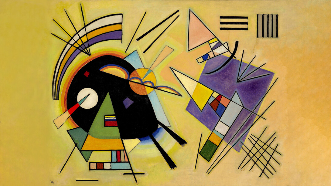 Vasili Kandinsky, Negro y violeta, 1923